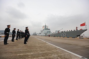 中國海軍第41批護航編隊完成任務返回舟山
