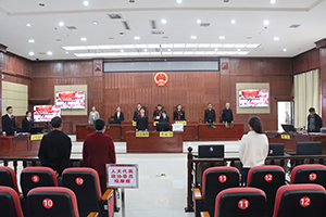 湖南汝城法院首例适用七人合议庭公益诉讼案件开庭