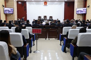 廣西桂平法院公開開庭審理一起重大涉黑案