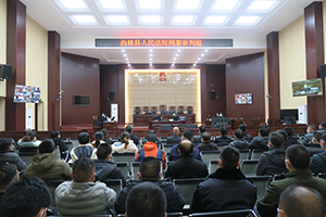 广西西林县一名曾经的村支书涉嫌贪污罪公开受审